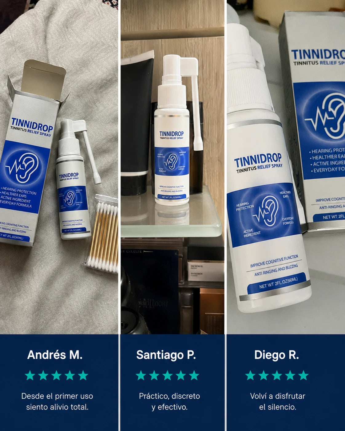 tinnidrop spray limpiador de oido