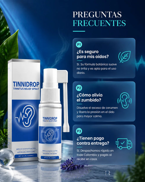 tinnidrop spray limpiador de oido