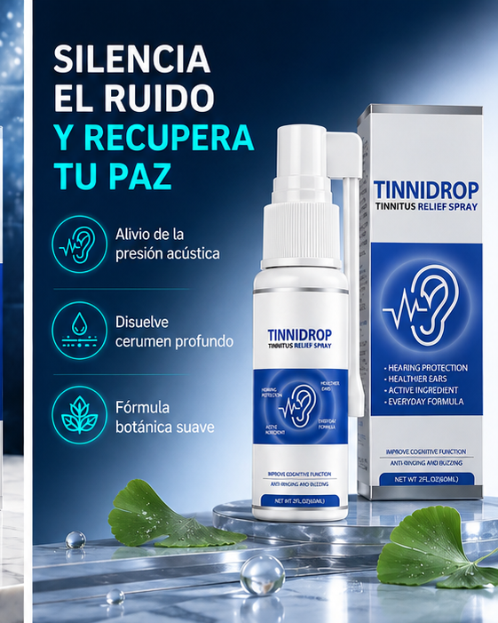 tinnidrop spray limpiador de oido